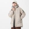 Men's Thickened Down Jacket Men's Winter New Duck Down Winter Warm Cargo Jacket Hooded Jacket