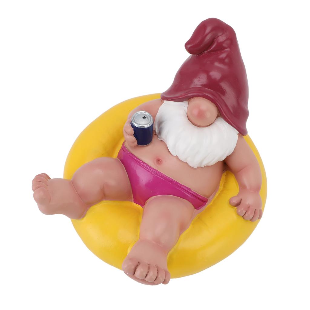 Pool Schwimmer Gnom Statue Harz Pool Party Entspannend Lustig Garten Schwimmende Gnom Figur für Außendekor