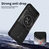 KEYSION Magnetic Phone Case for IQOO Z10 Lite Slide Camera Protection Upright Kickstand Ring Shockproof Cover for IQOO Z10 Lite