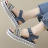 Fashion Women's Sandals Stylish Fringe Design Platform Sandals Summer New Women Shoes Buckle Open Toe Sandal Female Casual Heel Sandals