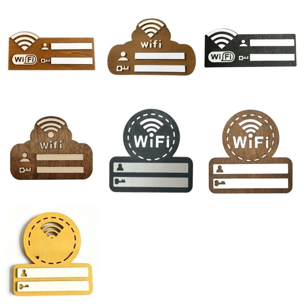 Rustic WiFi Password Sign Erasable Board Minimalism Wireless Network Indicator Durable with Pen Password Board Airbnb Decor