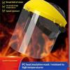 Safety Hard Face Shield Protective Face Mask With Adjustable Head Strap Safety Hard Full Face Mask