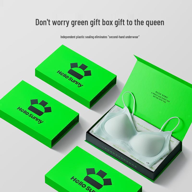 HelloSunny Lin Yun Style Aurora Forest Breath Soft Lift Bra - Breathable and Invisible Foundation Underwear