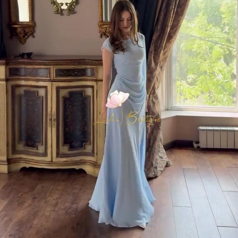 2025 Summer Women's Sheer High-Waist Slimming Dress - European & American Style Fashion