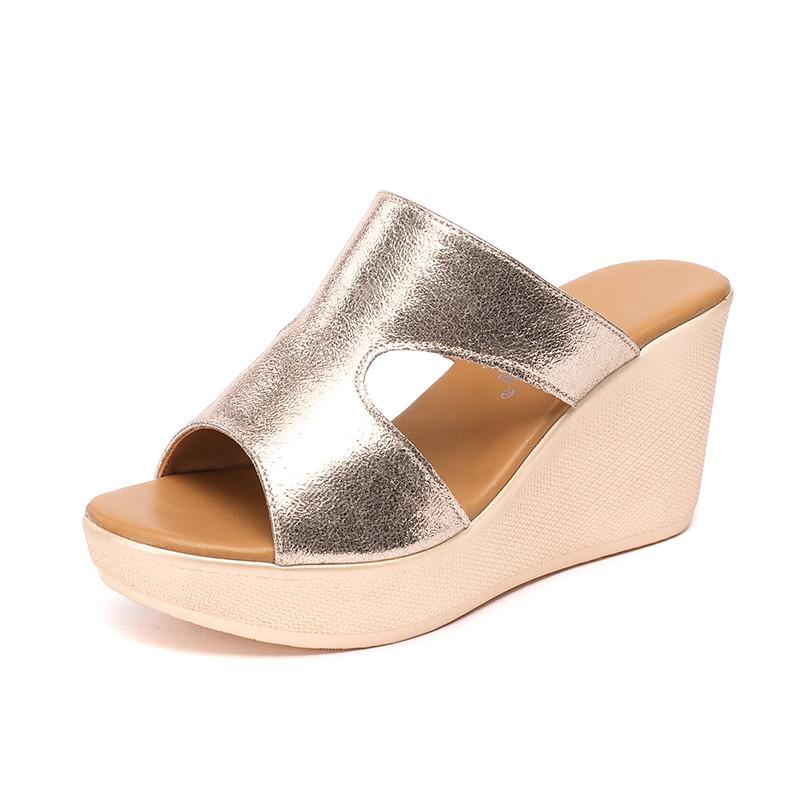 

Модные летние шлепанцы Женские туфли на танкетке Платформа Женские туфли на высоком каблуке Шлепанцы Женские сандалии Шлепанцы Женская обувь Zapatos De Mujer 37