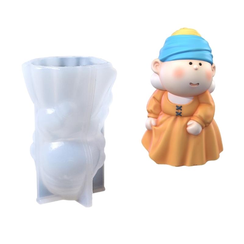 

Reusable Handmade Moulds Silicone Candle Crafting Molds Featuring Intricate Art and Portable Easel for Car Decorating