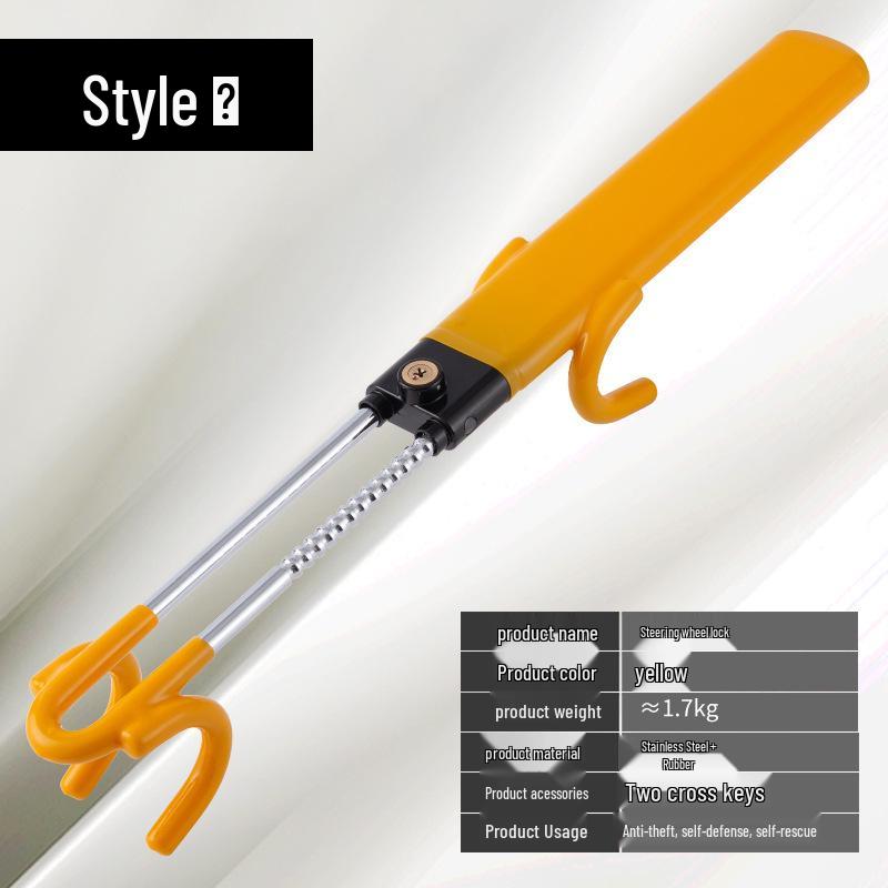New Anti-theft Car Steering Wheel & Door Lock
