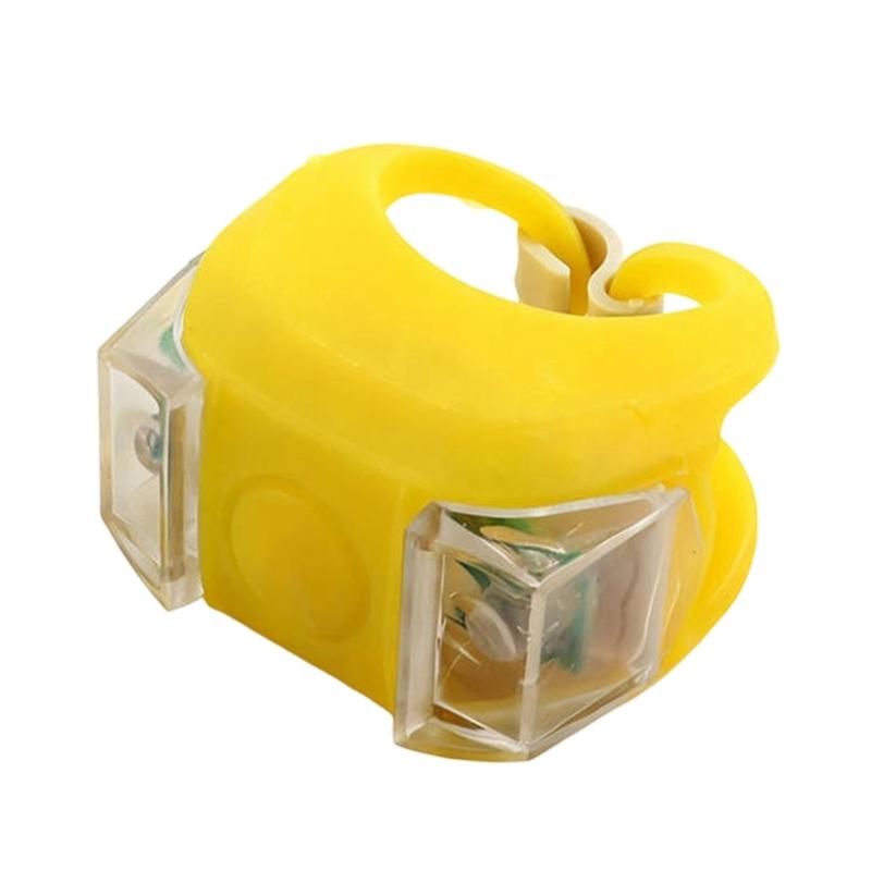 

Перезаряжаемая светодиодная лампа безопасности для велосипеда, 12 часов работы, 6 режимов освещения, ударопрочная, для велосипедов, самокатов, мотоциклов жёлтый