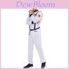 Astronaut Costume For Adults With Zipper Halloween Role Play Dressup