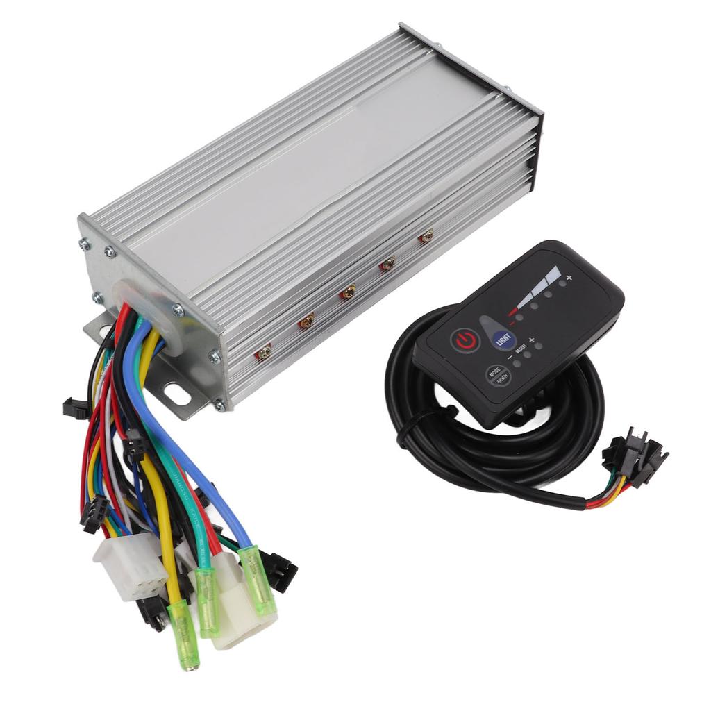 Kit Controller Senza Spazzole Motore 48V 1000W Controller Dual Mode a 9 Tubi con Display a LED per Bicicletta Elettrica