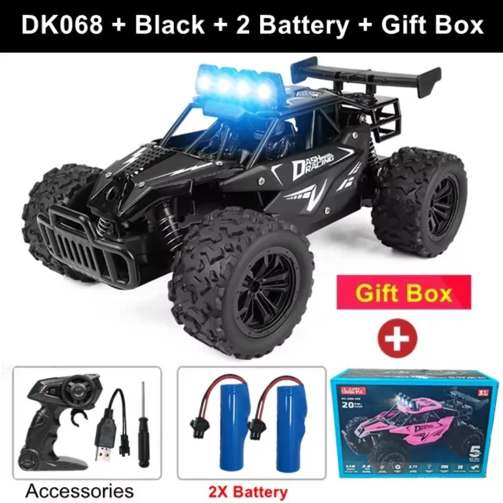 Uzaktan Kumandalı Araba RC Drift Yarışı 1:16 Araç Arazi Alaşım 2.4G Radyo Yüksek Hızlı Kamyonlar LED Işıklı Tırmanma Hediye Çocuk Oyuncak