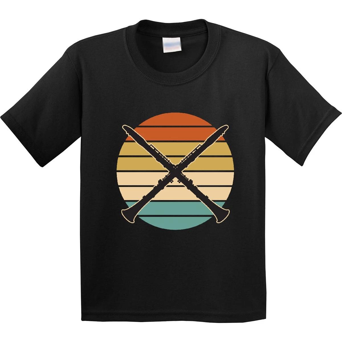 Inktastic Clarinet Music Retro Marching Band Youth T-Shirt Clarinetist Musician 120