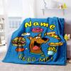 Warner (31) Personalized Text Blanket Multi-purpose Personalized Blanket Durable Comfort Versatile for Office Chair Couch Seaside Bedding