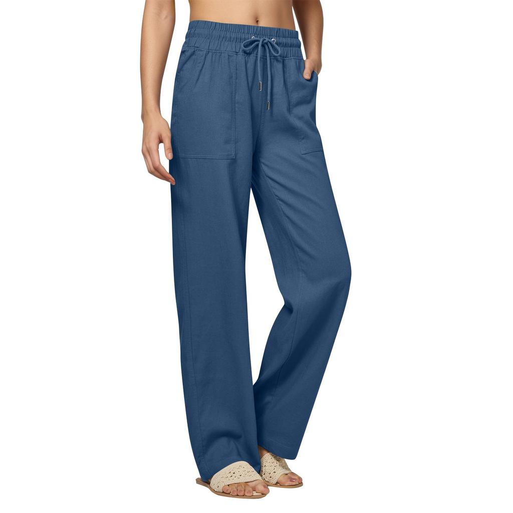 Women's Straight Pants Fashion Casual Pants Nine Point Harlan Pants