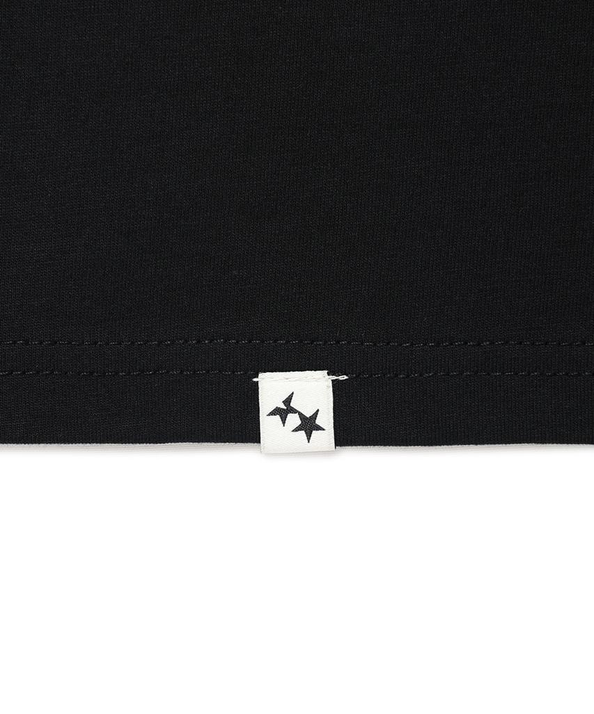 CAVISH Cozy Star Applique Ss Tee Black(Cv2Gmft515A)