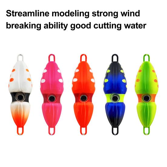 5.7CM/60G Metal Jigging Lure Sinking Long Casting Realistic 3D Eyes Luminous Peanut Artificial Hard Bait