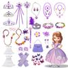 Princess Accessories Cosplay Children'S Jewelry Purple Fishtail Necklace Accessories