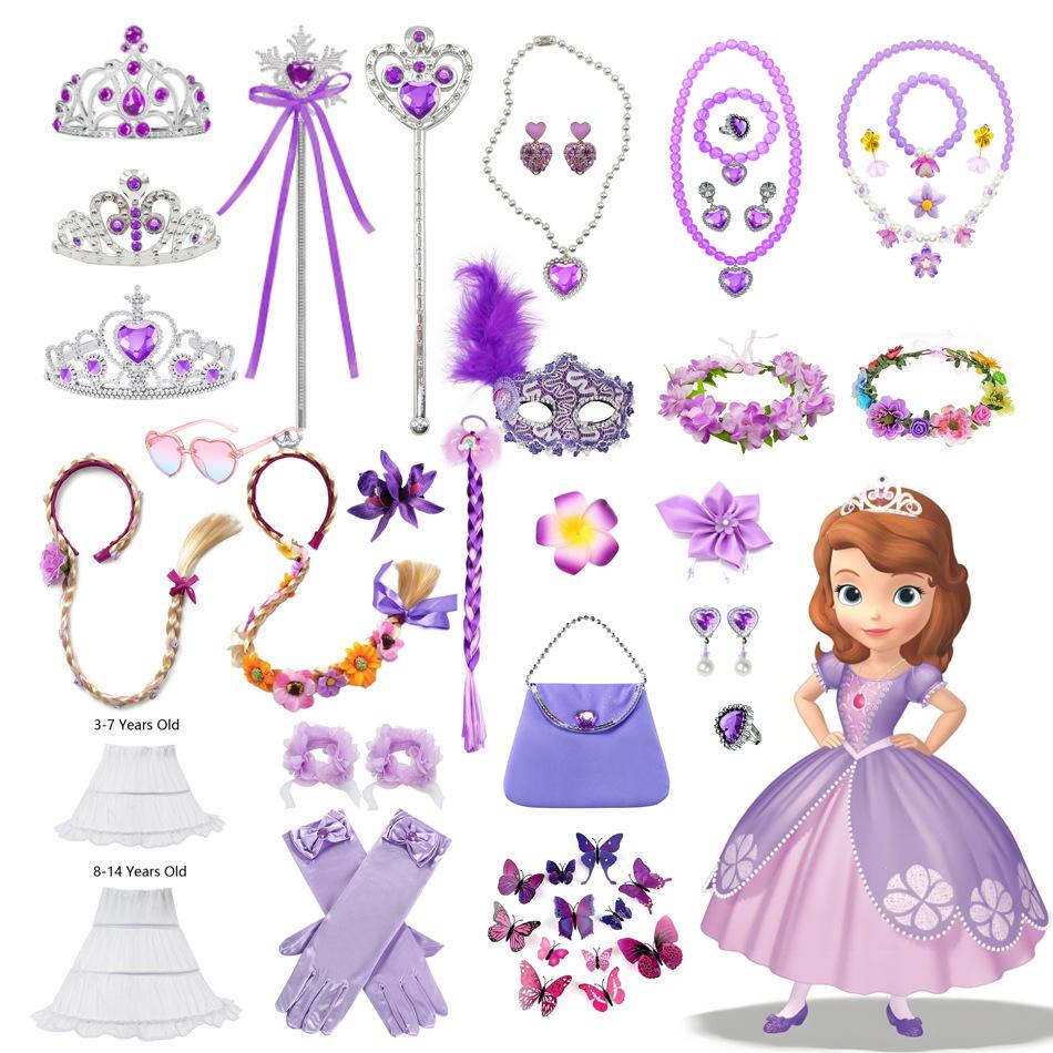 Accessori da Principessa Cosplay Gioielli per Bambini Collana Viola a Coda di Pesce Accessori