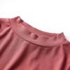 Children's Long-sleeved T-shirt with Mock Turtleneck Burnt Red 92/104/116/128/140