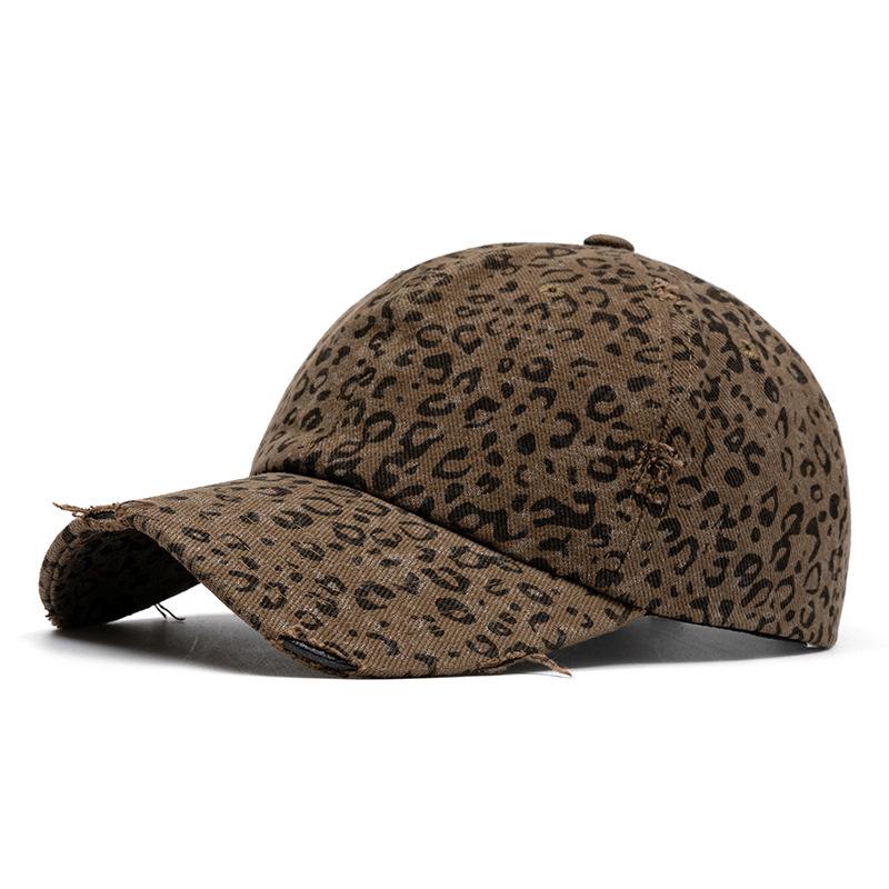 Leopard Print Baseball Cap Women Spring Summer Vintage Sun Hat Cap