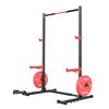 Power Cage Rack, Multifunctional Squat Rack for Home Gym, Width-Adjustable Workout Strength Training Equipment with 6 Band Pegs, Landmine Attachment &
