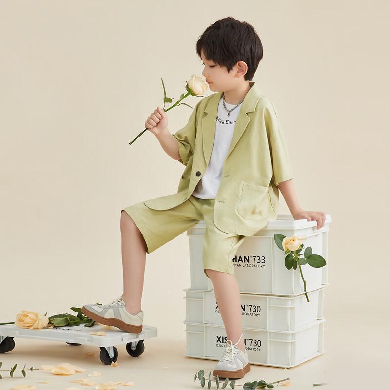 Boys Cotton Linen Casual Summer Short Set 110