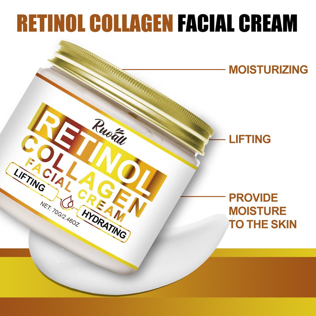 Clear Jar Lifting & Firming Fine Lines Retinol Collagen Face Cream 70g Moisturize and Brighten Skin Tone Revitalize and Nourish Hydrate