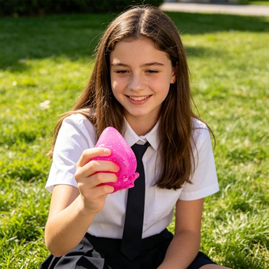 2 Stück Wassertropfen Stressabbau Spielzeug Angstreduktion Klarer Wassertropfen Sensorisches Knet-Fidget-Spielzeug Tragbarer Dekompressions-Stressball