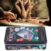 100PCS Poker Chips Cards with Dealer Chip Portable Carrying Case for Children Adults