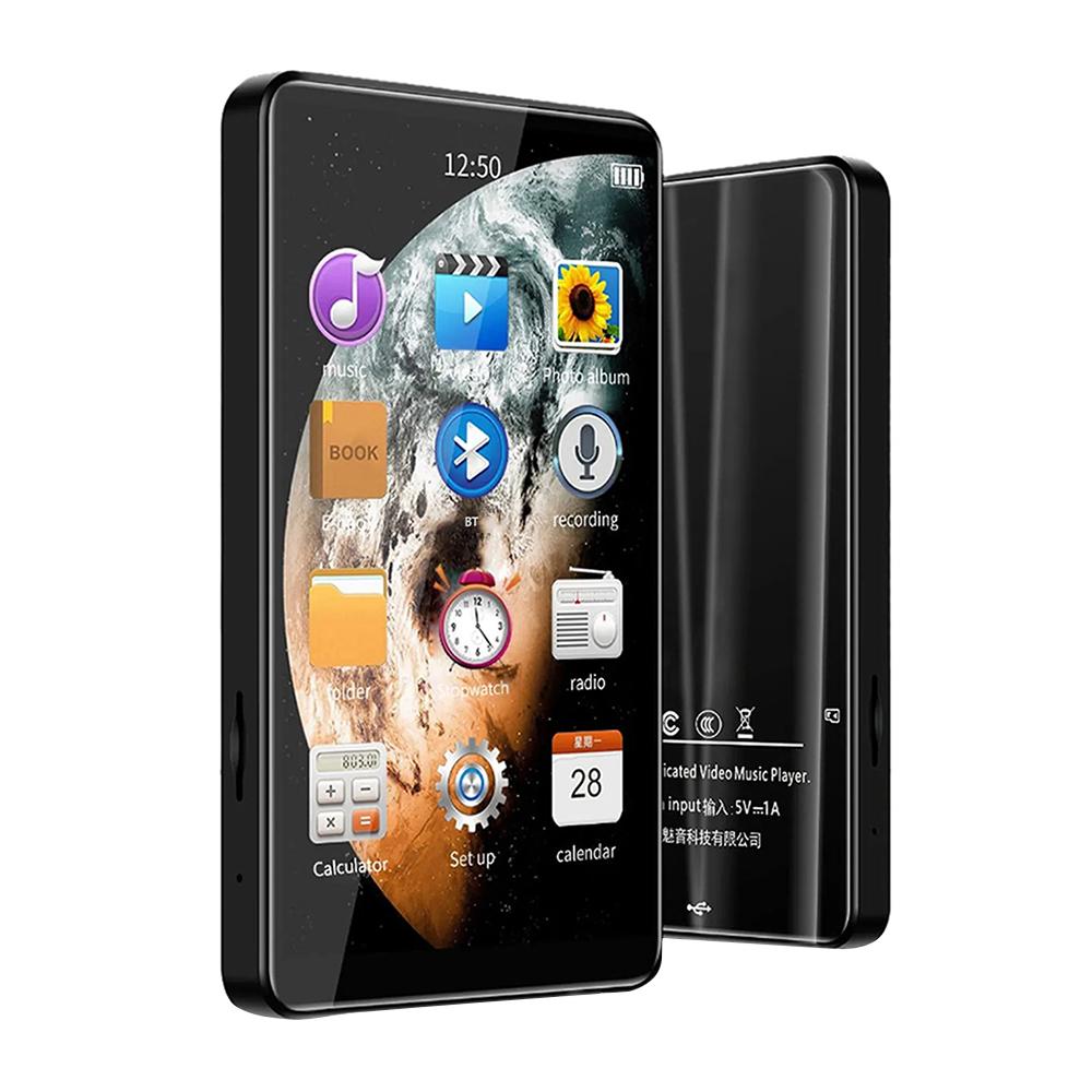 

4-дюймовый MP3-плеер Bluetooth музыкальный плеер встроенный динамик 16G полноэкранное воспроизведение видео MP4 с записью FM-радио для Walkman 16GB