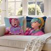 Movie S-Sajas B-Boys Pillow Case Anti-Dustmite Pillowcase Invisible Zipper Silky Short Plush Sofa Cushion Cover