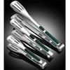 Stainless Steel Food Tongs with Silicone Handle Non-Slip BBQ Grill Clamp Cooking Buffet Kitchen Tools