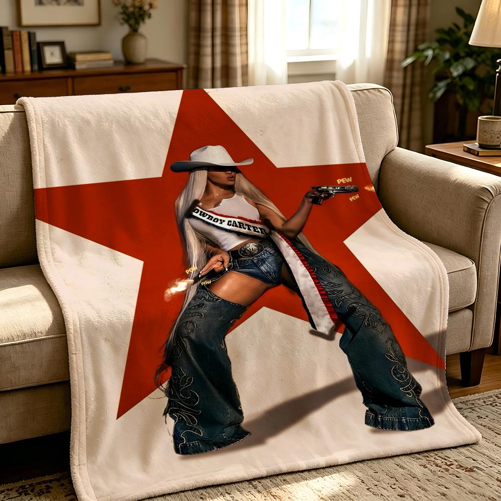 music B-Beyonce-E Throw Thick Comfort Flannel Quilt, Multi-scene Use Indoor Outdoor Daily Nap