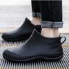 Winter New Rain Boots Men Women Fashion Short Sleeve Plush Insulation Outdoor Car Wash Kitchen Anti Slip Waterproof Casual Shoes