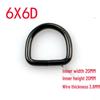 3.8mm Thick D-Ring Buckle Hardware for Bag Straps and Side Hooks