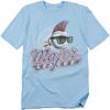 Major League - Logo usé - T-shirt à manches courtes unisexe pour adulte - Bleu