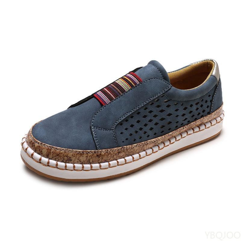 Chaussures Décontractées pour Femmes Printemps Automne Design Creux Douces Confortables Fond Plat Polyvalentes Mode Tendance