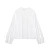 Autumn 2025 European Style Women's Long Sleeve Stand Collar Layered Poplin Shirt