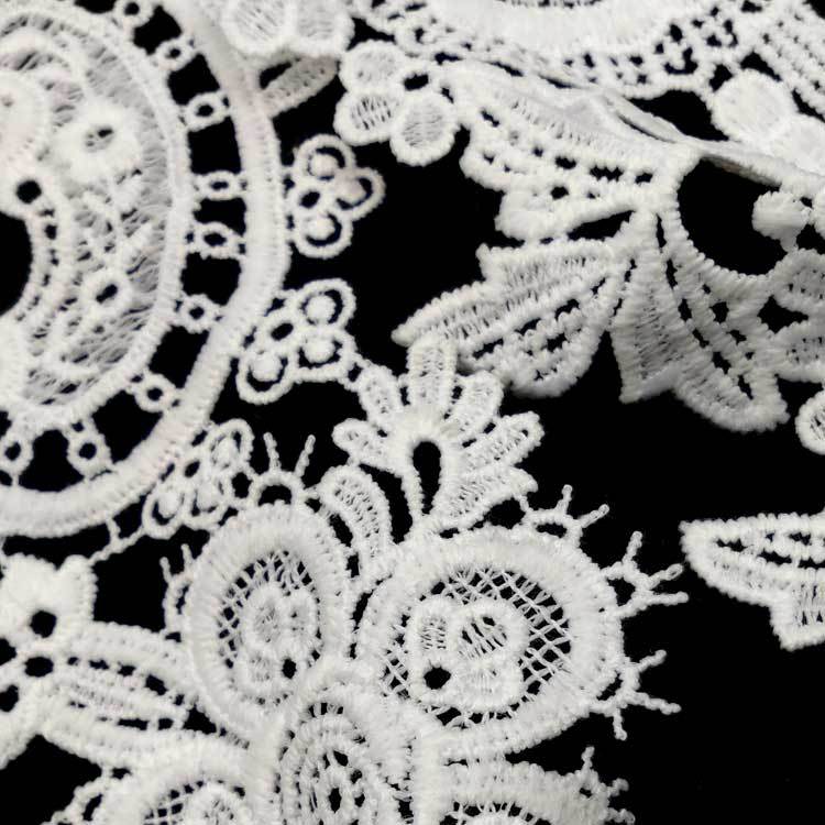 Water-Soluble Lace Collar, Three-Dimensional Hollow, Embroidery, Corsage, Sleeve Flower, Milk Silk, Three-Piece Set, Fake Collar.