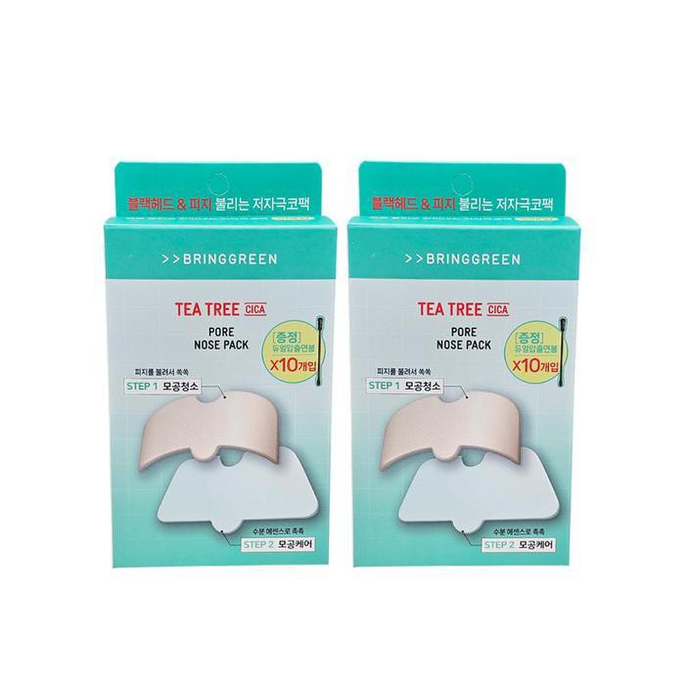 

1+1 Bring Green Tea Tree Cica Pore Nose Pack 5 шт.