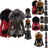 Luxuriously Warm Winter Womens Parka Outwear Military Hooded Coat With Fur Lining