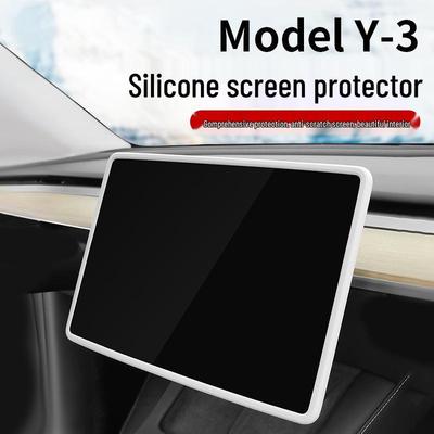 Cadre de protection d'écran en silicone Tesla Model 3/Y - Accessoire pour l'écran de la console centrale