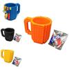 Premium Quality Build A Brick Mug With Unique Building Blocks Design Coffee Cup