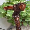 Horse Wooden Hand Carved Cane Traditional Hand Carved Walking Stick with Brown Polished Finish