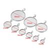 18K Gold Plated Stainless Steel Round Pendant Tray (10-40mm) for DIY Necklaces