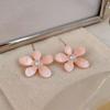 Monet Garden Style Oil Painting Baroque Pearl Earrings - French Court Inspired Light Luxury Accessories