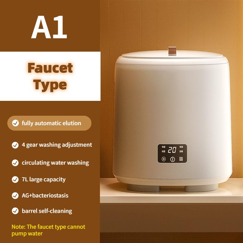 Беспроводная Перезаряжаемая Стиральная Машина Мини Чашка для Стирки Портативная — фото 9