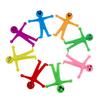 10 Pcs Novelty Stretchy Stretch Toy Cute Colorful Yellow Stress Relief Stretchy Fidget Gifts TPR Soft Plastic Creative Doll Toy