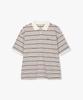 STUDIO TOMBOY [Men] Multi Stripe Collared T-Shirt_Ivory 9156222211