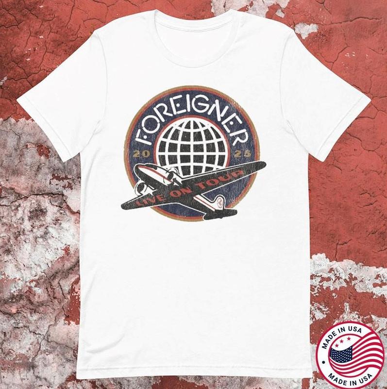 Foreigner Live On Tour 2026 World Tour T-shirt size S-5XL S